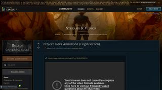 Project Fiora Animation (Login screen)