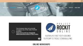 Online Workshops — PROJECT ROCKIT