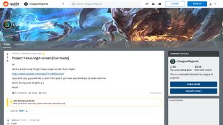Project Yasuo login screen [Fan made] : leagueoflegends - Reddit