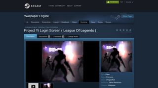Steam Workshop :: Project Yi Login Screen ( League Of Legends )