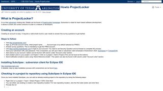 Howto ProjectLocker - SERC - Maverick Wikis