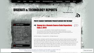 configure ProjectLocker for the Mac | Digerati & Technology Reports