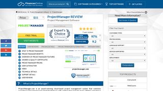 ProjectManager Reviews: Overview, Pricing and Features