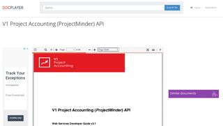 V1 Project Accounting (ProjectMinder) API - PDF - DocPlayer.net