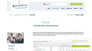 Microsoft - Project management software Projektron BCS