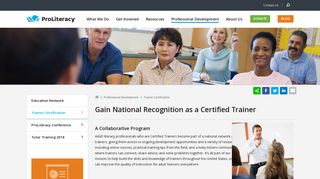 Trainer Certification | ProLiteracy