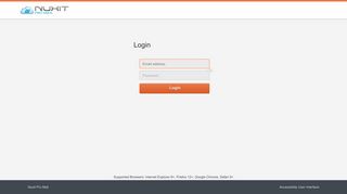 Nuxit Pro Mail - Login Page