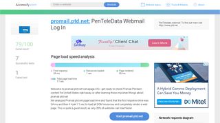 Access promail.ptd.net. PenTeleData Webmail Log In