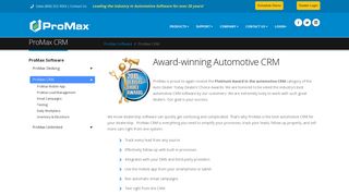 Auto Dealership sales CRM Software - ProMax Unlimited
