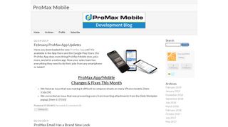 ProMax Mobile - ProMax Dealer Updates - Typepad