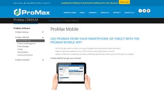 Mobile app for car dealers CRM softwaret - ProMax Unlimited