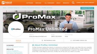 83 Customer Reviews & Customer References of ProMax Unlimited ...