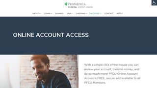 Online Account Access – ProMedica Federal Credit Union