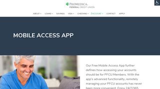Mobile Access App – ProMedica Federal Credit Union