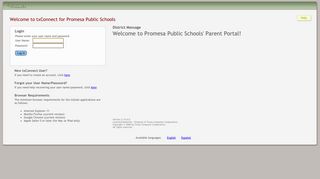 Parent Portal - txConnect : Login