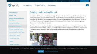 Building Underwriting Report | ProMetrix | Verisk Analytics