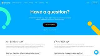FAQ | Promo.com | Visual Content Creation Platform