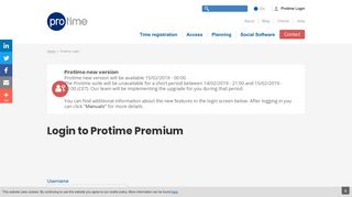 Login to Protime Premium | Protime