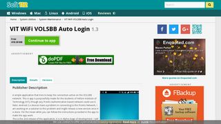 VIT WiFi VOLSBB Auto Login 1.3 Free Download