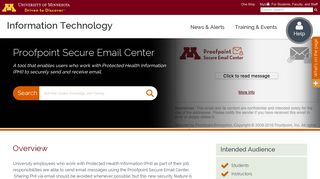 Proofpoint Secure Email Center | <span class=