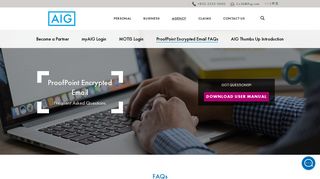 ProofPoint Encrypted Email FAQs - AIG Insurance Hong Kong Limited