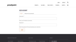 User account | Proofpoint