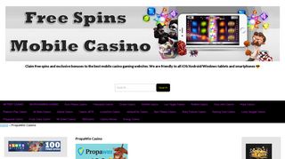 PropaWin Casino €10 no deposit bonus + 50 gratis free spins