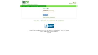 ProPay Canada: Secure Login
