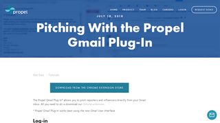 Pitching With the Propel Gmail Plug-In — Propel