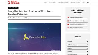 Propeller Ads Review: A High Quality Ad network With Great Earning ...