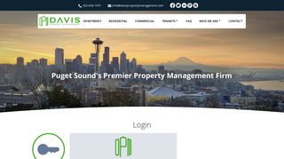 Login — Davis Property Management — Seattle, Everett, Bellevue