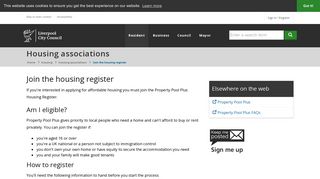 Join the housing register - Liverpool City Council
