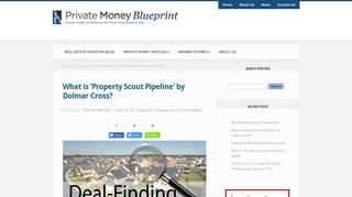 What is 'Property Scout Pipeline' by Dolmar Cross? | Private Money ...