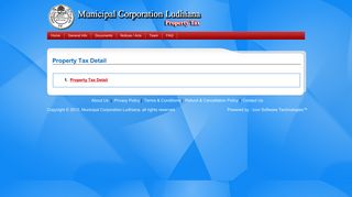 Property Tax Detail - Municipal Corporation, Ludhiana