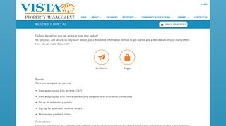 Tenant Portal | Vista Property Management