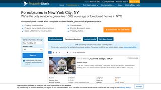 New York City Foreclosures - PropertyShark