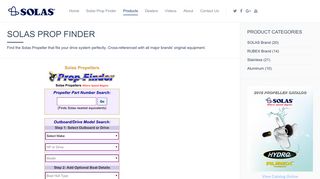 Prop Finder - Solas Propellers