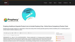 Prophecy Healthcare Expands Product Line to Include Prophecy Prep ...