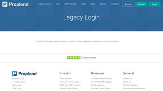 Login Legacy | Proplend