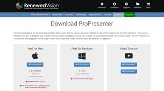 Download ProPresenter | Renewed Vision