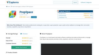 PropSpace Reviews and Pricing - 2019 - Capterra