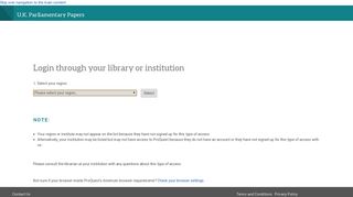 Log in through your library or institution - ProQuest