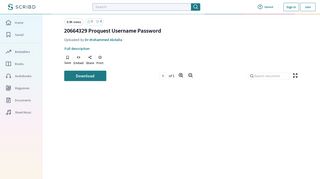 20664329 Proquest Username Password - Scribd