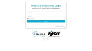 Login - ProSIMS TimeOnline - First Service Inc