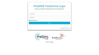 Login - ProSIMS TimeOnline