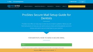 Secure Mail Setup Guide for Dentists | ProSites