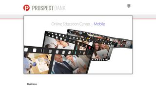 Online Education Center || Prospect Bank