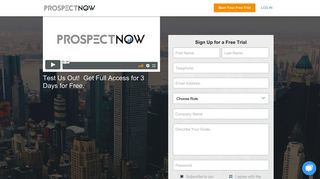 Sign Up - ProspectNow