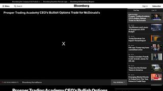 Prosper Trading Academy CEO's Bullish Options Trade for ...