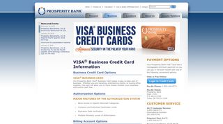 Prosperity Bank - Corporate Credit Card